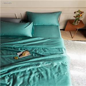 pure color silk bed sets