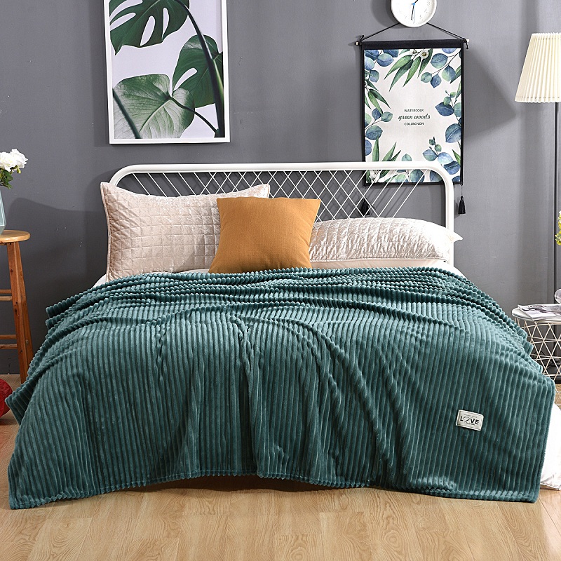 Pure Color Large Striped Woollen Blanket Manufacturers, Pure Color Large Striped Woollen Blanket Factory, Supply Pure Color Large Striped Woollen Blanket