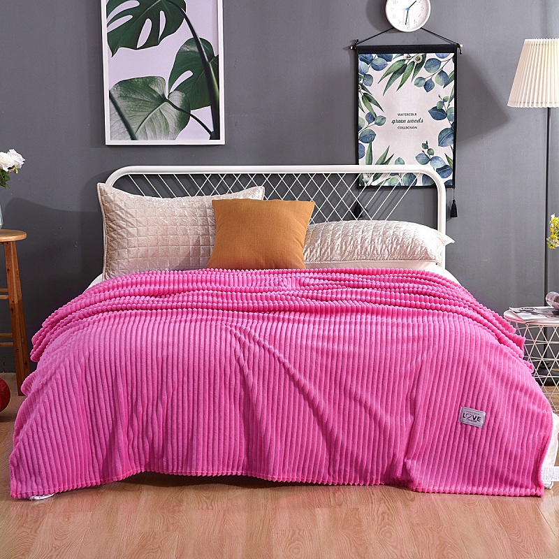 Pure Color Large Striped Woollen Blanket Manufacturers, Pure Color Large Striped Woollen Blanket Factory, Supply Pure Color Large Striped Woollen Blanket