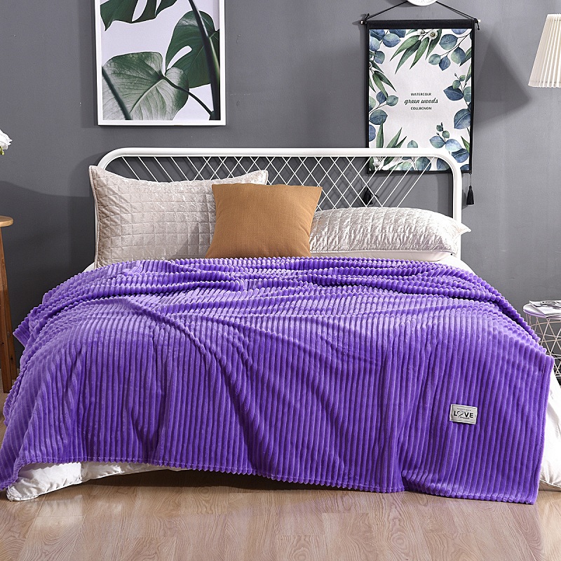 Pure Color Large Striped Woollen Blanket Manufacturers, Pure Color Large Striped Woollen Blanket Factory, Supply Pure Color Large Striped Woollen Blanket