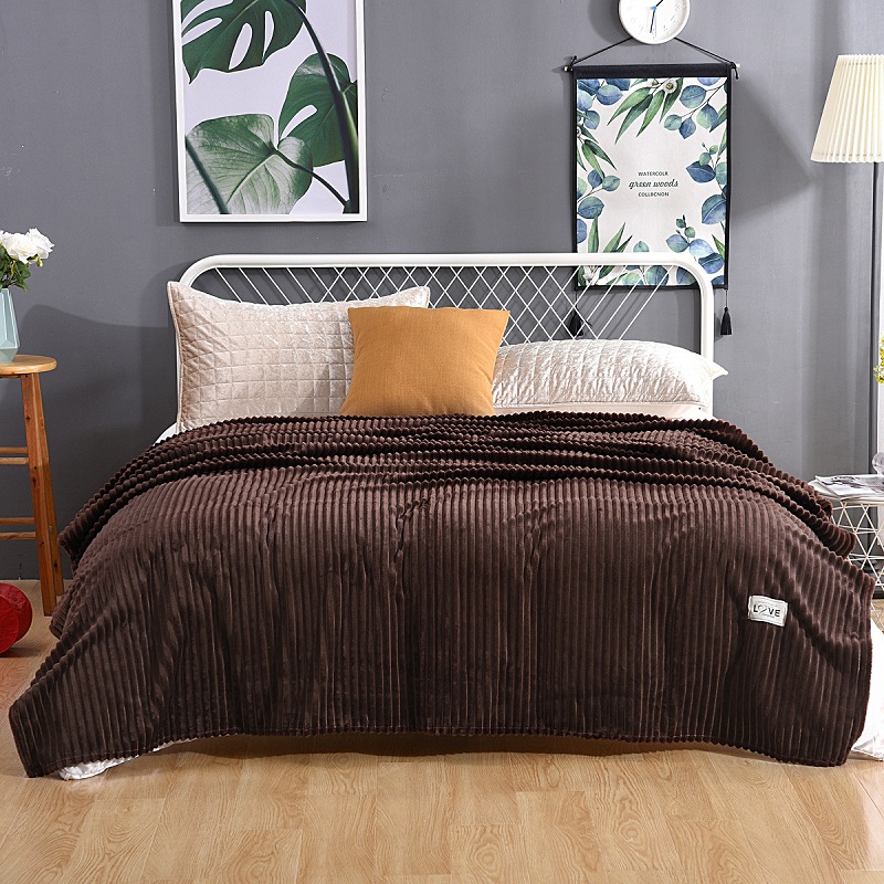 Pure Color Large Striped Woollen Blanket Manufacturers, Pure Color Large Striped Woollen Blanket Factory, Supply Pure Color Large Striped Woollen Blanket