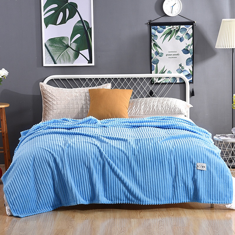 Pure Color Large Striped Woollen Blanket Manufacturers, Pure Color Large Striped Woollen Blanket Factory, Supply Pure Color Large Striped Woollen Blanket
