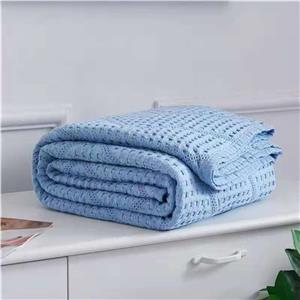 Pure Color Knit Towel Polyester Soft Towel Blanket