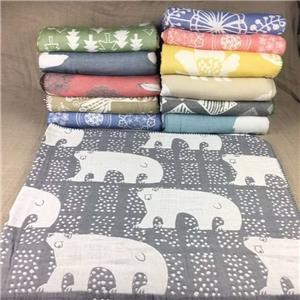 Japanese Cotton Textile Printing Towel Blanket