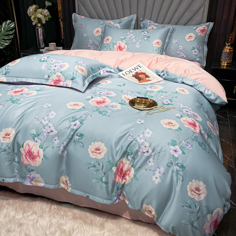 Pastel Blue Floral Blossom Duvet Cover - Ultra Soft Tencel - Queen King size 4pcs Manufacturers, Pastel Blue Floral Blossom Duvet Cover - Ultra Soft Tencel - Queen King size 4pcs Factory, Supply Pastel Blue Floral Blossom Duvet Cover - Ultra Soft Tencel - Queen King size 4pcs
